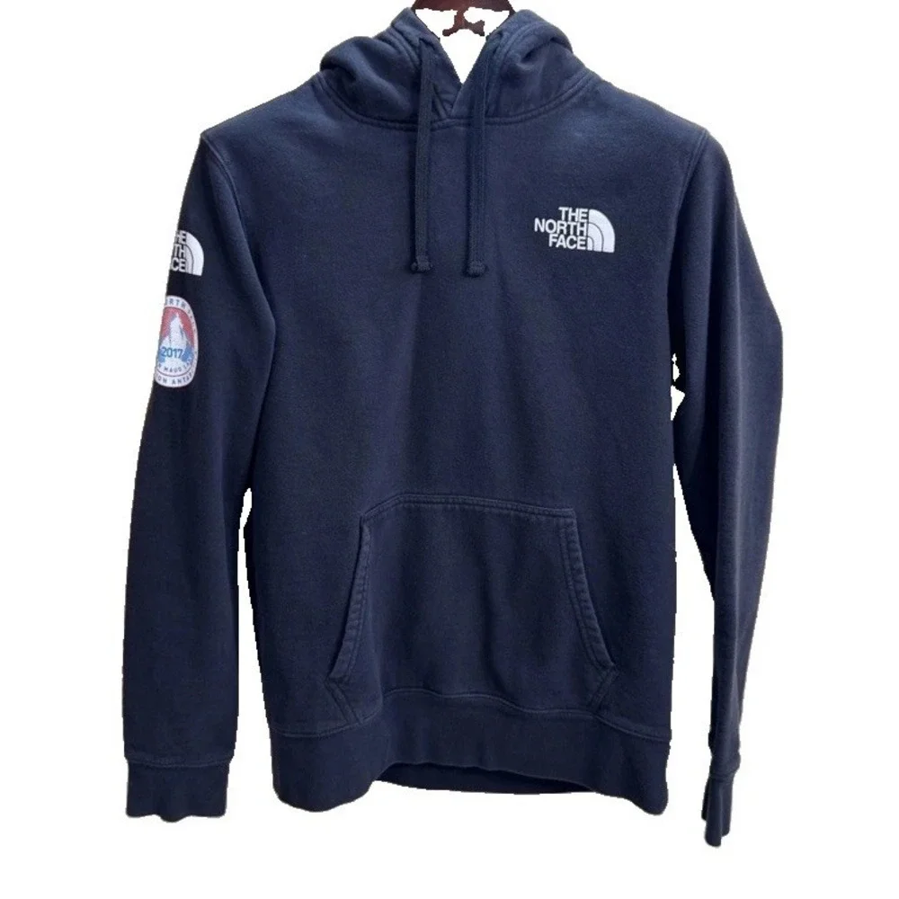 North Face Hoodie Mens Small Black Queen Maud Land Antarctica 2017 Expedition